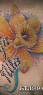 fénykép egy nárcisz tetoválásról (Narcissus Tattoo) (érték) - példa rajz - 015