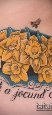 fénykép egy nárcisz tetoválásról (Narcissus Tattoo) (érték) - példa rajz - 012