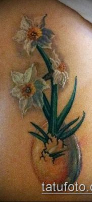 fotó egy nárcisz tetoválásról (Narcissus Tattoo) (érték) - példa rajz - 006