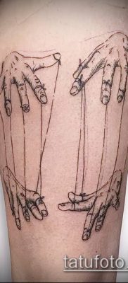 fénykép egy tetováló szálról egy bábuval (tetoválás) (érték) - példa rajz - 018