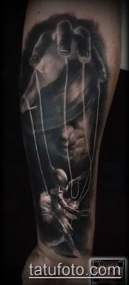 fotó egy tetováló szálról egy bábuval (tetoválás) (érték) - példa rajz - 016