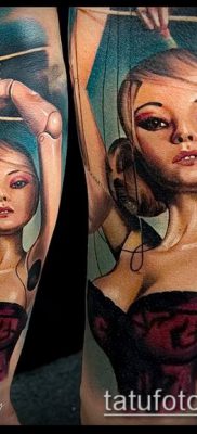 fénykép egy tetováló szálról egy bábuval (tetoválás) (érték) - példa rajz - 014