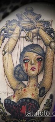 fotó egy szál tetoválásról bábuval (tetoválás) (érték) - példa rajz - 011