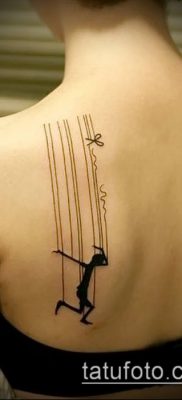 fotó egy szál tetoválásról bábuval (tetoválás) (érték) - példa rajz - 005