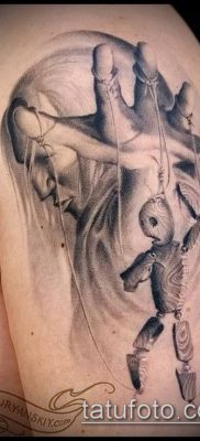 fotó egy szál tetoválásról bábuval (tetoválás) (érték) - példa rajz - 004