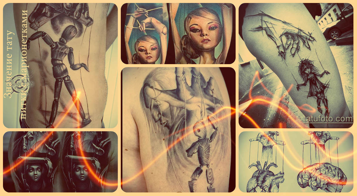 A szál tetoválás jelentése bábokkal - klassz példák a kész tetoválásokra a fotón - rajzok
