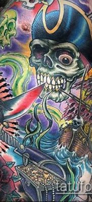 ÚJ SCHOOL TATTOOS №360 - a rajz egyedi változata, amely sikeresen használható feldolgozásra és tetoválásként való alkalmazásra új iskolai realizmus