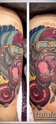 ÚJ SCOOL TATTOOS № 138 - a kép exkluzív változata, amely jól használható új iskolai farkas tetoválásaként történő feldolgozására és alkalmazására