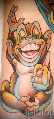 Egy majom tetoválás fotója példaként egy tetoválás jelentését bemutató cikkhez - tatufoto.ru - 29