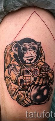 Egy majom tetoválás fotója példaként egy tetoválás jelentését bemutató cikkhez - tatufoto.ru - 27