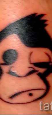 Egy majom tetoválás fotója példaként egy tetoválás jelentésével foglalkozó cikkhez - tatufoto.ru - 25