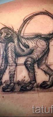 Egy majom tetoválás fotója példaként egy tetoválás jelentését bemutató cikkhez - tatufoto.ru - 17