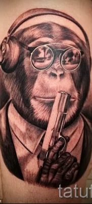 Egy majom tetoválás fotója példaként egy tetoválás jelentését bemutató cikkhez - tatufoto.ru - 9