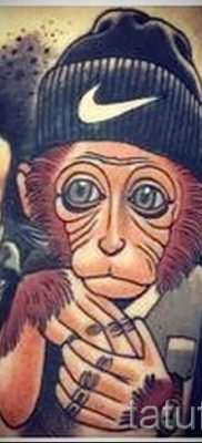 Egy majom tetoválás fotója példaként egy tetoválás jelentését bemutató cikkhez - tatufoto.ru - 8