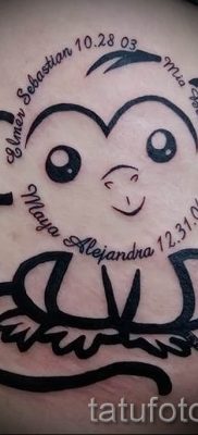 Egy majom tetoválás fotója példaként egy tetoválás jelentését bemutató cikkhez - tatufoto.ru - 6