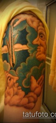 felhő tetoválás # 698 a minta érdekes változata, amely könnyen használható felhő és nap tetoválásként történő feldolgozásra és alkalmazásra