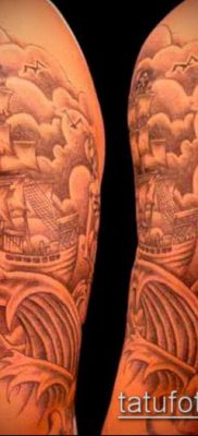 A 16. számú felhőtetoválás a minta méltó változata, amely sikeresen használható feldolgozásra és háttérfelhő tetoválásként történő alkalmazásra