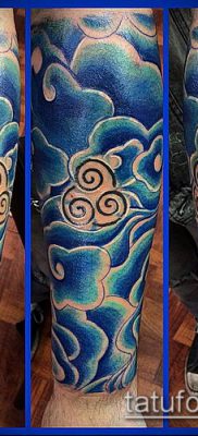 A 44 -es felhőtetoválás a minta méltó változata, amely sikeresen használható a felhők megváltoztatására és felhelyezésére a vállán tetoválásként