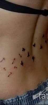 zdjęcie mniszka lekarskiego z ptakami (Dandelion Tatto) (czyli) - przykładowy rysunek - 056