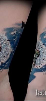 zdjęcie mniszka lekarskiego z ptakami (Dandelion Tatto) (czyli) - przykładowy rysunek - 052