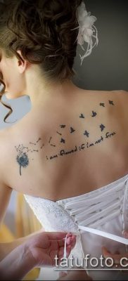 zdjęcie dmuchawca z ptakami (Dmuchawiec Tatto) (wartość) - przykładowy rysunek - 045