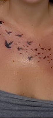 zdjęcie mniszka lekarskiego z ptakami (Dandelion Tatto) (wartość) - przykładowy rysunek - 038