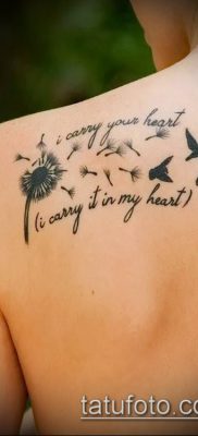zdjęcie mniszka lekarskiego z ptakami (Dandelion Tatto) (czyli) - przykładowy rysunek - 028