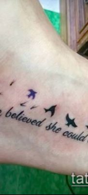 zdjęcie mniszka lekarskiego z ptakami (Dandelion Tatto) (wartość) - przykładowy rysunek - 024