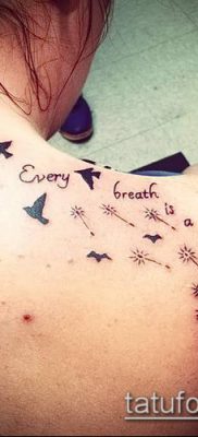 zdjęcie mniszka lekarskiego z ptakami (Dandelion Tatto) (wartość) - przykładowy rysunek - 011
