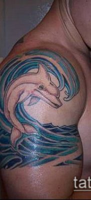 óceáni tetoválás № 640 - a minta egyedülálló változata, amely sikeresen használható átalakítására és óceáni tetoválásként történő alkalmazására a karon