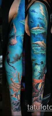 Az óceáni tetoválás # 422 a minta méltó változata, amely könnyen használható tengervízi tetoválásként történő átalakításra és alkalmazásra