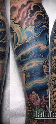 óceán tetoválás száma 686 - a kép hűvös változata, amely könnyen használható felülvizsgálatra és alkalmazásra tetováló óceánként körben