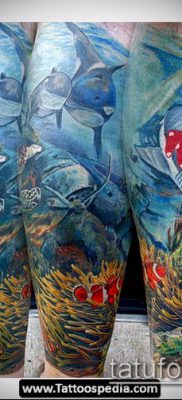 Az óceáni tetoválás # 246 egy klassz dizájn, amely sikeresen használható az átalakításhoz és a tetováláshoz, mint az óceán