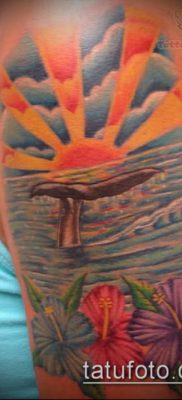 738 óceáni tetoválás - a minta exkluzív változata, amely jól használható változtatásra és alkalmazásra, mint a tenger tetoválása körben