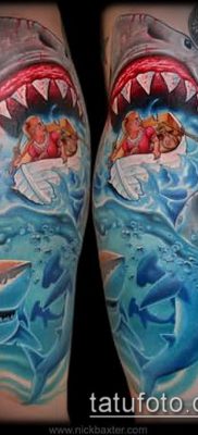 622 óceáni tetoválás - a minta egyedi változata, amely sikeresen használható változtatásra és alkalmazásra tetováló óceánként körben