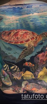 óceáni tetoválás №380 - a minta exkluzív változata, amely könnyen használható változtatásra és alkalmazásra tetováló óceánként