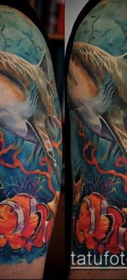 óceán tetoválás # 568 - a minta exkluzív változata, amely sikeresen használható a tenger kör alakú átalakítására és tetoválására