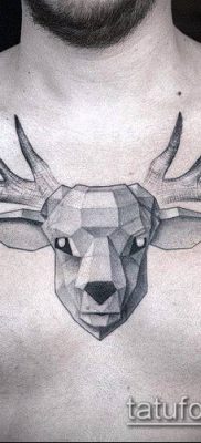 fénykép szarvas tetoválás szarvával (tetoválás) (érték) - példa rajz - 011