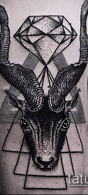 fénykép szarvas tetoválás szarvával (tetoválás) (érték) - példa rajz - 066