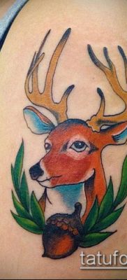 fénykép szarvas tetoválás szarvával (tetoválás) (érték) - példa rajz - 033