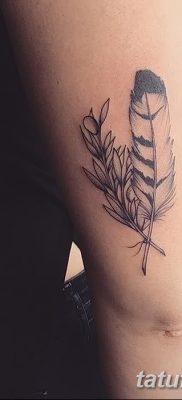 fotografija tetovaže maslinove grančice od 13.11.2017. №016 - tetovaža maslinove grančice -