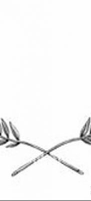 fotografija tetovaže grane masline od 13.11.2017. №027 - tetovaža maslinove grančice -