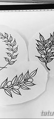 fotografija tetovaže grane masline od 13.11.2017. №064 - tetovaža maslinove grančice -