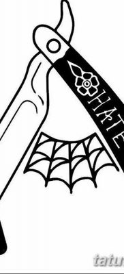 снимка на татуировка с опасна самобръсначка от 27.10.2017 г. №011 - татуировка с опасна самобръсначка -