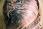 Sas és hegek tetoválás - lehetőség az ember vállán
