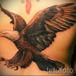 Sas tetoválás a háton