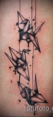 Fotó origami tetoválásról (Tattoo origami példa) (érték) - példa rajz - 098