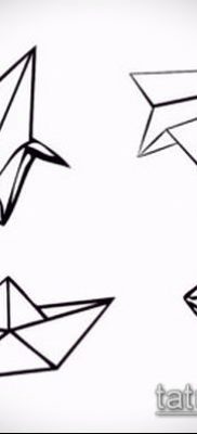 Fotó origami tetoválásról (Tattoo origami példa) (érték) - példa rajz - 006