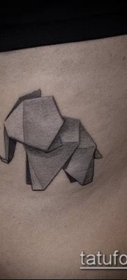 Fotó origami tetoválásról (Tattoo origami példa) (érték) - példa rajz - 013