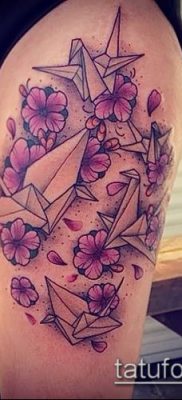 Fotó origami tetoválásról (Tattoo origami példa) (érték) - példa rajz - 021